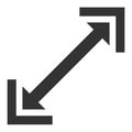 Flat Vector Scalability Icon