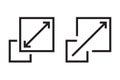 Scalability icon symbol simple design.
