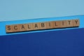 Scalability, word as banner headline