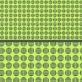 Scalable Dots Circles and Lines Pattern. Set of 2 Different Patterns made from Circles and Lines Shapes Royalty Free Stock Photo