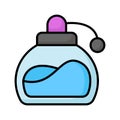 Scalable icon of perfume, unique vector of fragrance bottle