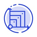 Scalable, System, Scalable System, Science Blue Dotted Line Line Icon