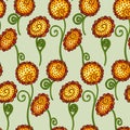 Floral seamless background Royalty Free Stock Photo