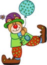 Happy teddy bear clown