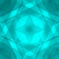 Scalding triangular strokes of intersecting sharp lines with light blue triangles and a star