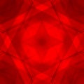 Scalding triangular strokes of intersecting sharp lines with red triangles and a star