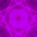 Scalding triangular strokes of intersecting sharp lines with violet triangles and a star