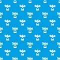 Scale baby pattern vector seamless blue Royalty Free Stock Photo
