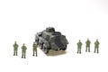 a scale of British armoured personnel carrier Alvis Saracen Royalty Free Stock Photo