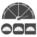 Scale icon expert - vector icons set