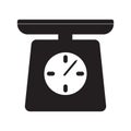 Scale icon vector, weight icon vector Royalty Free Stock Photo