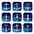 Scale of justice Royalty Free Stock Photo