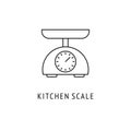 Scale. Kitchen appliances icon Royalty Free Stock Photo