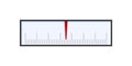 Scale low to high measuring. Speedometer or barometer. Level fuel rating. Vector illustration