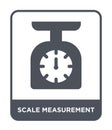 scale measurement icon in trendy design style. scale measurement icon isolated on white background. scale measurement vector icon Royalty Free Stock Photo
