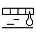 Scale meter icon outline vector. Level satisfaction