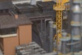 Scale model of an industrial scene captures an urban industrial atmosphere with great precision and depth
