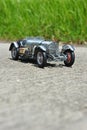 Scale model replica of the Mercedes-Benz SSKL 1931 racing car Royalty Free Stock Photo