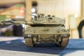 Scale model of undefined military tank Royalty Free Stock Photo