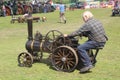 Scale Model of a Vintage Traction Engine Royalty Free Stock Photo