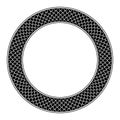 Circle frame with fish scale pattern, round decorative border Royalty Free Stock Photo