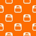 Scale pattern vector orange Royalty Free Stock Photo