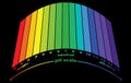 Scale of ph value for acid and alkaline solutions, infographic acid-base balance. Royalty Free Stock Photo