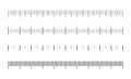 Scale for the ruler, metric. A set of size indicators