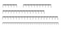 Scale for rulers. Ruler scale. Vector illustration