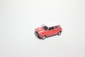 a scale of toy car of Mini Cooper Royalty Free Stock Photo