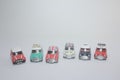 a scale of toy car of Mini Cooper Royalty Free Stock Photo