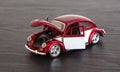 Scale toy model VW Volkswagen Beetle Royalty Free Stock Photo
