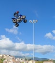 Scalea, ITALY - May 15, 2018. The freestyle Quad bike