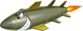 Cartoon missile bomb