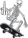 Human Skeleton Skateboarder