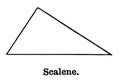 Scalene Triangle vintage illustration
