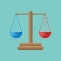 Scaleofjustice. Vector illustration decorative design