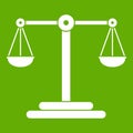 Scales balance icon green