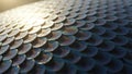 The scales catch sunlight creating a visually striking pattern of light and Royalty Free Stock Photo
