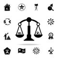 scales of communism and capitalism icon. Detailed set of communism and socialism icons. Premium graphic design. One of the