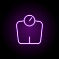 scales icon. Elements of web in neon style icons. Simple icon for websites, web design, mobile app, info graphics Royalty Free Stock Photo