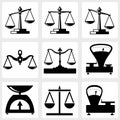 Scales icon Royalty Free Stock Photo