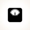 Scales Icon Vector. Weighting apparatus. Flat icon.