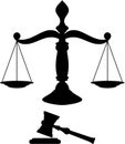 Scales of justice Royalty Free Stock Photo