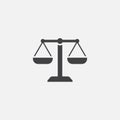 Scales Of Justice icon, law firm logo