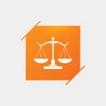 Scales of Justice sign icon. Court of law symbol.