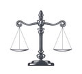 Scales of justice vector illustration. Weight Scales, Balance. Concept law and justice. Legal center or law advocate symbol. Libra