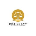 Scales vector illustration. attorney logo vector design template. lawyer logo design stock