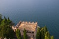 Scalieri Castle at Malcesine on Lake Garda in Northern Italy Royalty Free Stock Photo