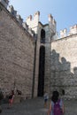 Scaliger Castle from inside, Sirmione, Lombardy, Italy